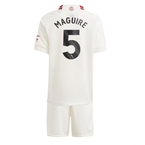 Manchester United Harry Maguire #5 Rezervni Dres za djecu 2023-24 Kratak Rukav (+ Kratke hlače)